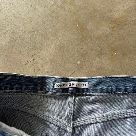 Baggy Tommy Hilfiger Carpenter Wide Leg Jnco Styl Y2k Vintage Denim Jeans 30x32 - Picture 8 of 8